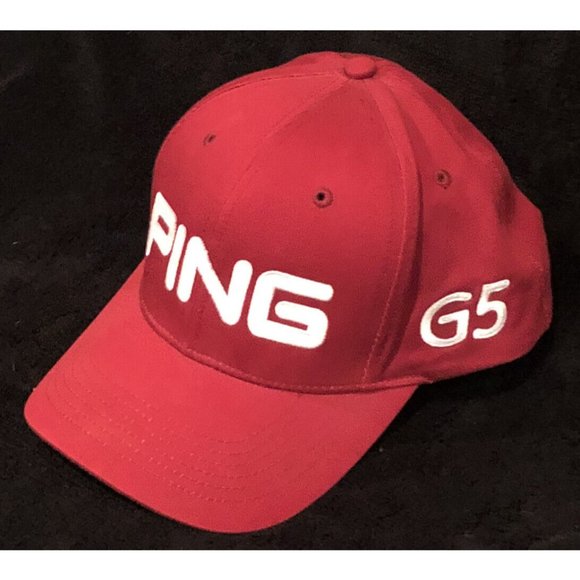 PING G15 Red Adjustable Strap Back Cap. Very Good Pre Owned Condition - Picture 3 of 8